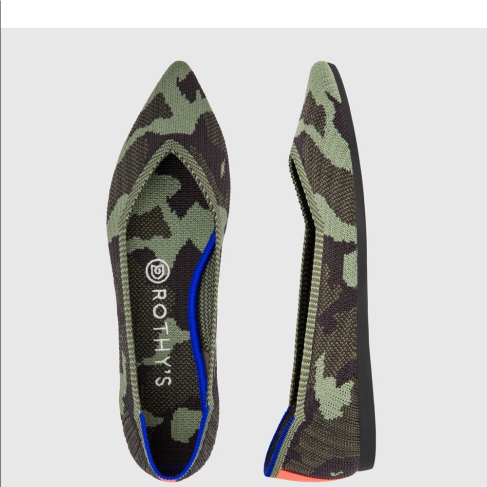 Rothys Camo Flat